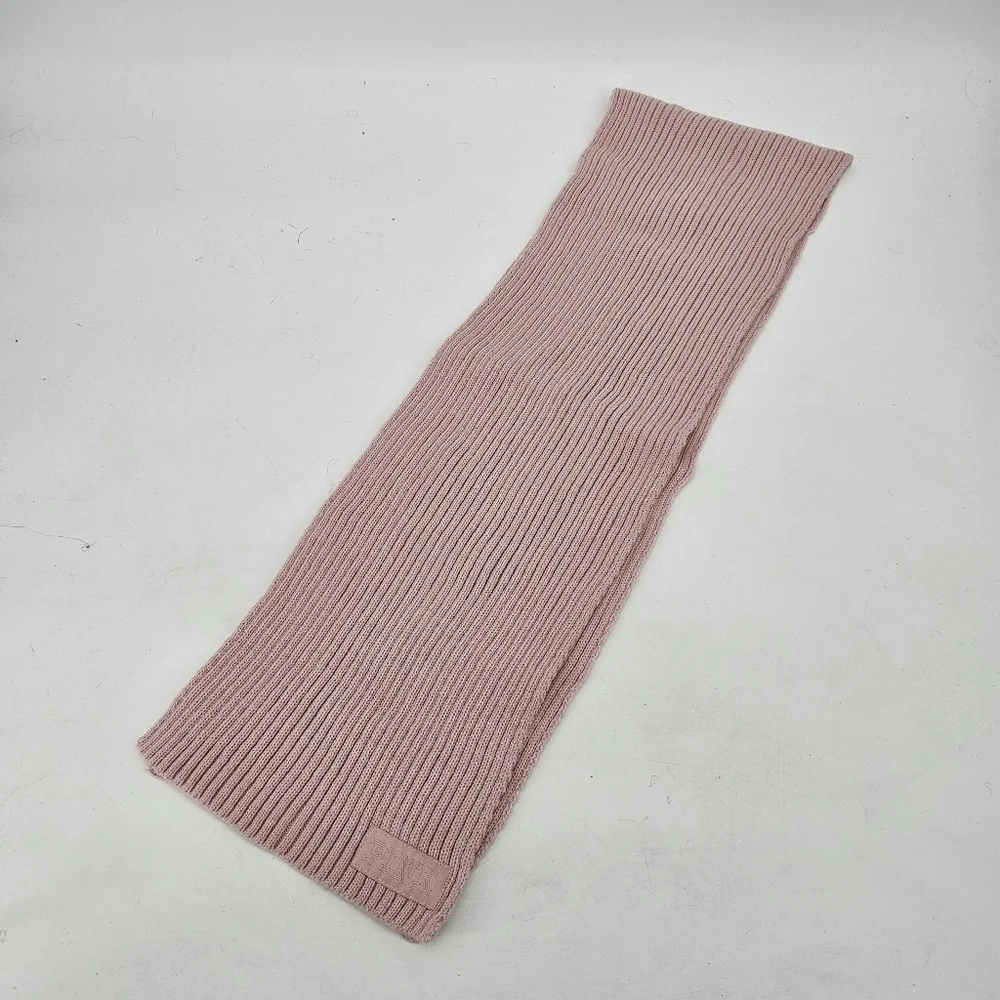 PINK Victorias Secret Pastel Pink Chunky Knit Winter Soft Cozy Scarf 66x8 Ski